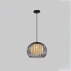 Modern Minimalist Round Hollowed Out Sesame Ball Iron 1-light Pendant Light for Living Room
