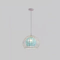 Modern Minimalist Round Hollowed Out Sesame Ball Iron 1-light Pendant Light for Living Room
