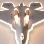 Lumendat Modern Art Deco Kids Fighter Jets Airplanes Acrylic Iron LED Mount Ceiling Light For Living Room Lumendat