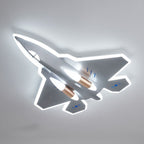 Lumendat Modern Art Deco Kids Fighter Jets Airplanes Acrylic Iron LED Mount Ceiling Light For Living Room Lumendat