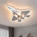 Lumendat Modern Art Deco Kids Fighter Jets Airplanes Acrylic Iron LED Mount Ceiling Light For Living Room Lumendat