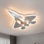 Lumendat Modern Art Deco Kids Fighter Jets Airplanes Acrylic Iron LED Mount Ceiling Light For Living Room Lumendat