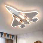 Lumendat Modern Art Deco Kids Fighter Jets Airplanes Acrylic Iron LED Mount Ceiling Light For Living Room Lumendat
