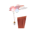Modern Minimalist Kids Balloon Cloud Astronaut PE Acrylic Hardware LED Mount Ceiling Light For Living Room