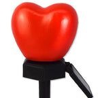 Modern Simplicity Heart Shape Solar Waterproof ABS Plastic LED Outdoor Ground Plug Light For Garden Lumendat