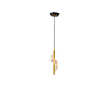 Contemporary Scandinavian Curved Long Acrylic Iron LED Pendant Light for Living Room BulbSquare