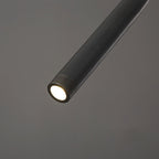 Contemporary Scandinavian Long Line Brass LED Pendant Light For Living Room