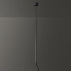 Contemporary Scandinavian Long Line Brass LED Pendant Light For Living Room