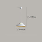 Contemporary Creative Semi-circular Bowl Iron 1-Light Pendant Light For Living Room