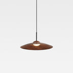 Contemporary Nordic Disc Round Glass Iron LED Pendant Light For Living Room