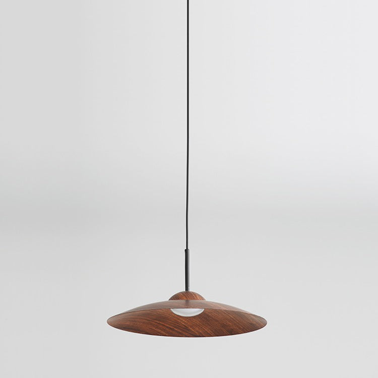 Contemporary Nordic Disc Round Glass Iron LED Pendant Light For Living Room