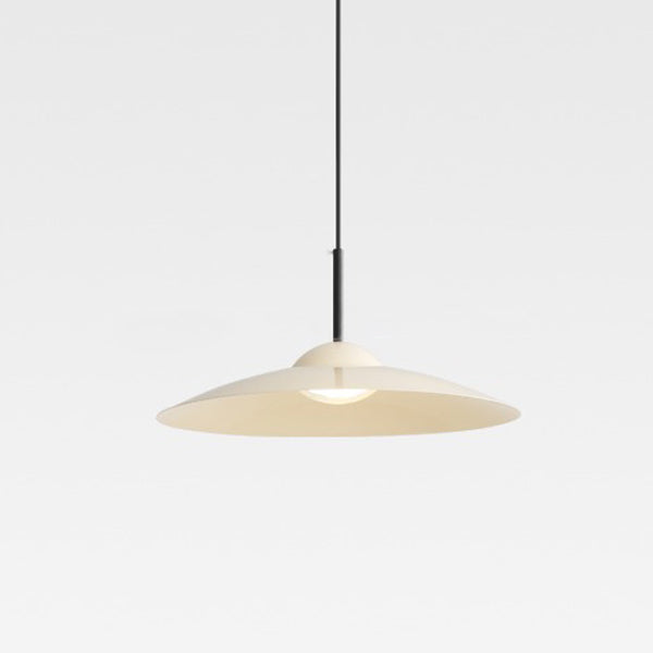 Contemporary Nordic Disc Round Glass Iron LED Pendant Light For Living Room