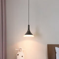 Contemporary Scandinavian Round Cone Cylinder Acrylic Aluminum LED Pendant Light For Living Room