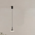 Contemporary Scandinavian Round Cone Cylinder Acrylic Aluminum LED Pendant Light For Living Room