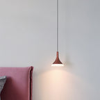 Contemporary Scandinavian Round Cone Cylinder Acrylic Aluminum LED Pendant Light For Living Room