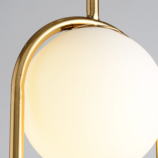 Modern Minimalist Oval Magic Bean Glass Iron 1-light Pendant Light for Living Room BulbSquare
