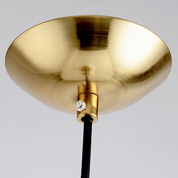 Modern Minimalist Oval Magic Bean Glass Iron 1-light Pendant Light for Living Room BulbSquare