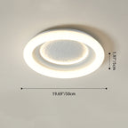 Lumendat Modern Minimalist Kids Round Astronaut Star PE Iron LED Flush Mount Ceiling Light For Living Room Lumendat