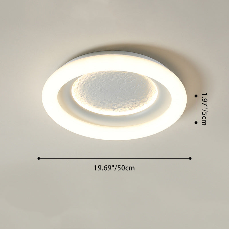 Lumendat Modern Minimalist Kids Round Astronaut Star PE Iron LED Flush Mount Ceiling Light For Living Room Lumendat