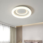 Lumendat Modern Minimalist Kids Round Astronaut Star PE Iron LED Flush Mount Ceiling Light For Living Room Lumendat