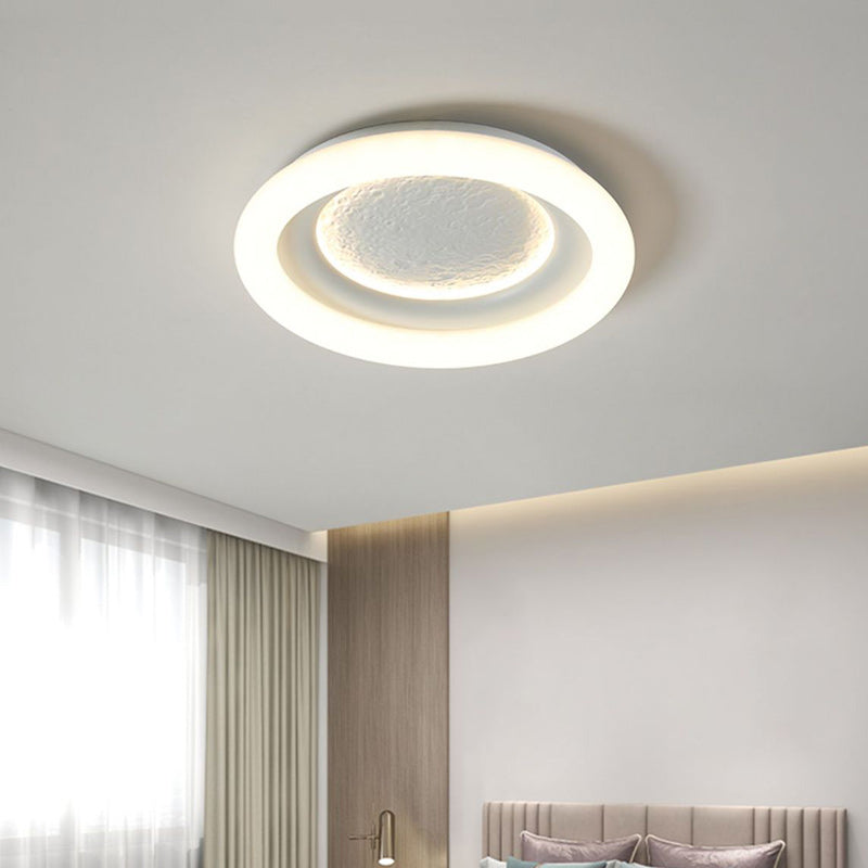 Lumendat Modern Minimalist Kids Round Astronaut Star PE Iron LED Flush Mount Ceiling Light For Living Room Lumendat