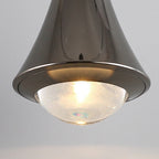 Modern Simplicity Cone Round Liftable Optical Lens Aluminum LED Pendant Light For Living Room