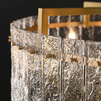 Modern Luxury Round Rectangle Glass Brass 5/6/8/10 Light Chandelier Island Light for Dining Room BulbSquare