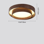 Contemporary Scandinavian Round Pvc Iron LED Flush Mount Ceiling Light for Living Room