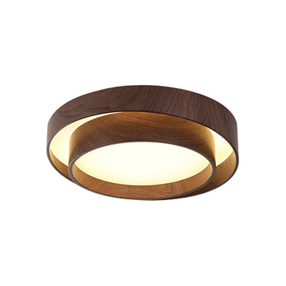 Contemporary Scandinavian Round Pvc Iron LED Flush Mount Ceiling Light for Living Room