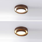 Contemporary Scandinavian Round Pvc Iron LED Flush Mount Ceiling Light for Living Room