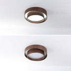 Contemporary Scandinavian Round Pvc Iron LED Flush Mount Ceiling Light for Living Room