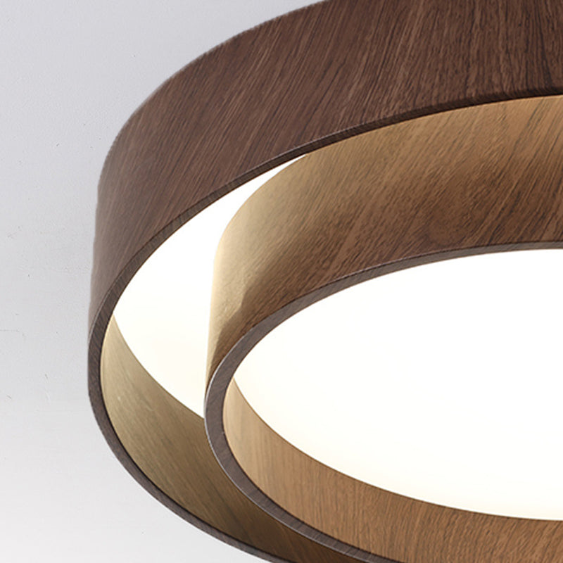 Contemporary Scandinavian Round Pvc Iron LED Flush Mount Ceiling Light for Living Room