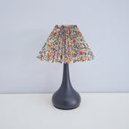 Contemporary Scandinavian Round Cone Fabric Metal 1-Light Table Lamp For Bedroom Lumendat