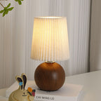 Modern Minimalist Cylinder Conical Fabric Ceramic 1-Light Table Lamp For Bedroom Lumendat
