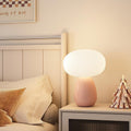 Modern Minimalist Round Cylinder Mushroom Round Ball PE Ceramic LED Table Lamp For Bedroom Lumendat