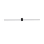 Modern Minimalist Long Round PVC Metal LED Wall Sconce Lamp For Living Room