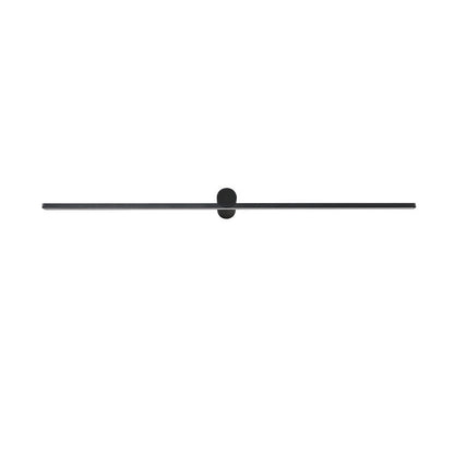 Modern Minimalist Long Round PVC Metal LED Wall Sconce Lamp For Living Room