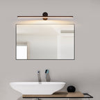 Modern Minimalist Long Round PVC Metal LED Wall Sconce Lamp For Living Room