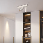 Modern Simplicity Cylinder Rectangle Aluminum LED Semi-flush Mount Ceiling Light for Living Room