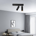 Modern Simplicity Cylinder Rectangle Aluminum LED Semi-flush Mount Ceiling Light for Living Room
