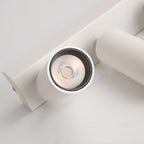 Modern Simplicity Cylinder Rectangle Aluminum LED Semi-flush Mount Ceiling Light for Living Room