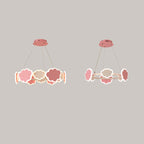 Lumendat Modern Art Deco Kids Clouds Round Acrylic Iron LED Chandelier For Living Room Lumendat