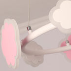 Lumendat Modern Art Deco Kids Clouds Round Acrylic Iron LED Chandelier For Living Room Lumendat
