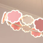 Lumendat Modern Art Deco Kids Clouds Round Acrylic Iron LED Chandelier For Living Room Lumendat