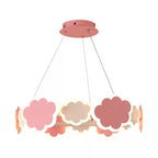 Lumendat Modern Art Deco Kids Clouds Round Acrylic Iron LED Chandelier For Living Room Lumendat
