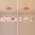 Lumendat Modern Art Deco Kids Clouds Round Acrylic Iron LED Chandelier For Living Room Lumendat