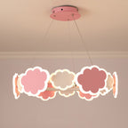 Lumendat Modern Art Deco Kids Clouds Round Acrylic Iron LED Chandelier For Living Room Lumendat