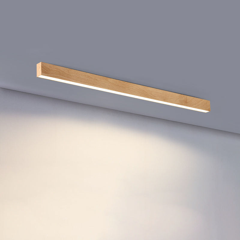Modern Minimalist Rectangular Acrylic Iron LED Flush Mount Ceiling Light for Living Room
