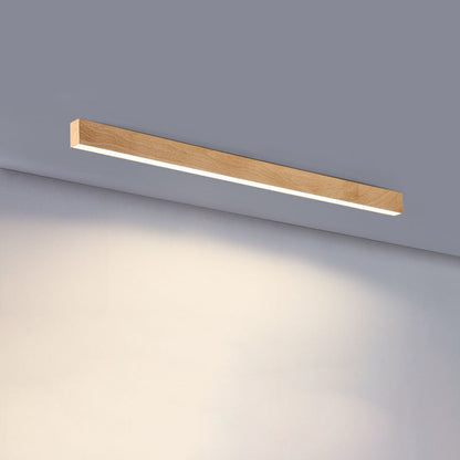 Modern Minimalist Rectangular Acrylic Iron LED Flush Mount Ceiling Light for Living Room