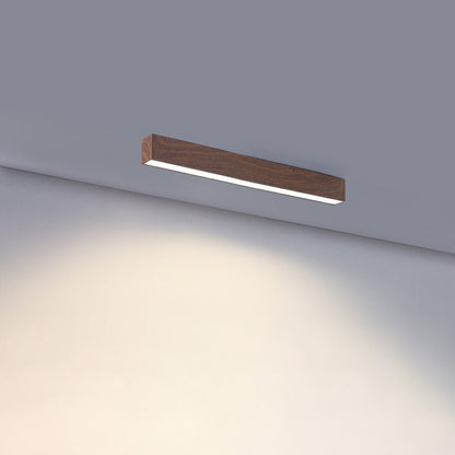 Modern Minimalist Rectangular Acrylic Iron LED Flush Mount Ceiling Light for Living Room